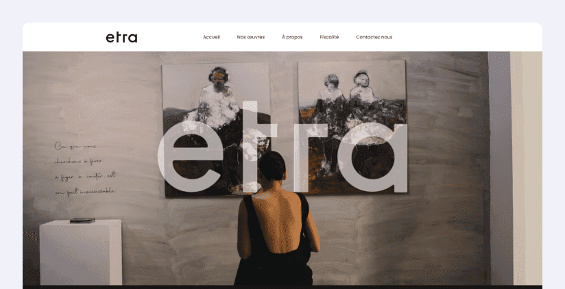 Etra, Vente d'œuvres d'art
